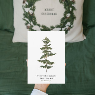 Cartes Pour Fêtes Annuelles Hiver branché   Arbre de Noël