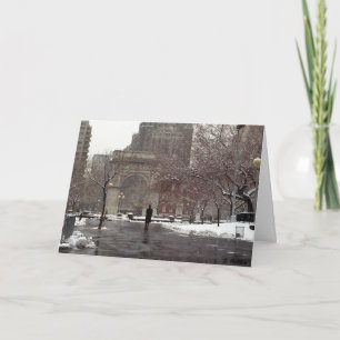 Cartes Pour Fêtes Annuelles Hiver dans le carré de Washington (Bonnes Fêtes)