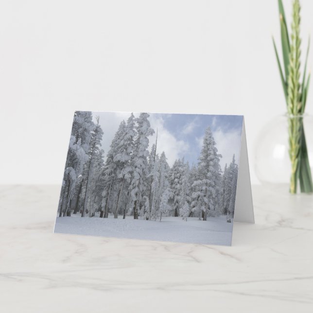 Cartes Pour Fêtes Annuelles Hiver du lac Tahoe (Devant)