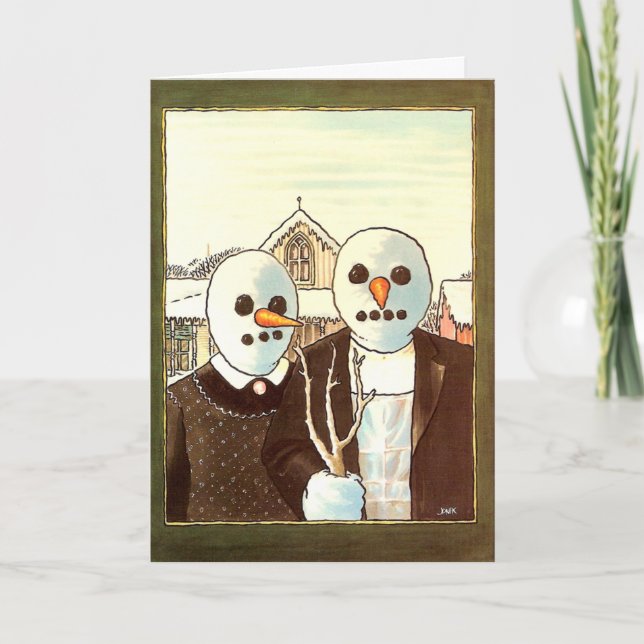 Cartes Pour Fêtes Annuelles Hiver gothique (Devant)