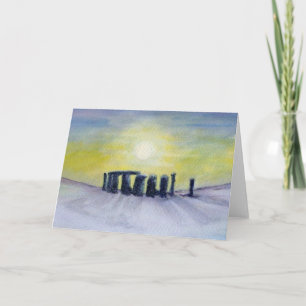 Cartes Pour Fêtes Annuelles Hiver Henge