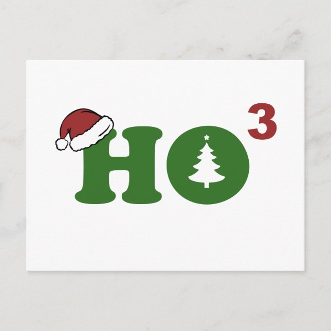 Cartes Pour Fêtes Annuelles Ho Cubed Joyeux Noël (Devant)