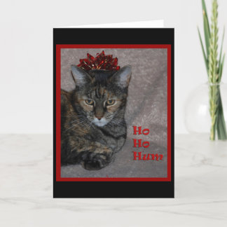 Cartes Pour Fêtes Annuelles Ho Ho chat de bourdonnement