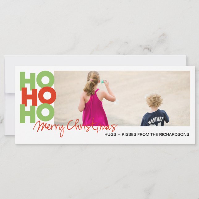 Cartes Pour Fêtes Annuelles Ho Ho Ho (Devant)