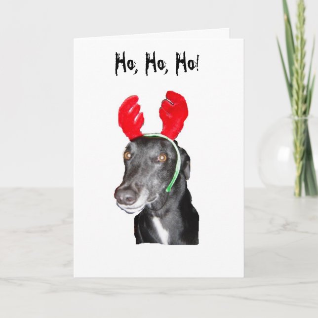 Cartes Pour Fêtes Annuelles Ho Ho Ho ! Andouillers (Devant)