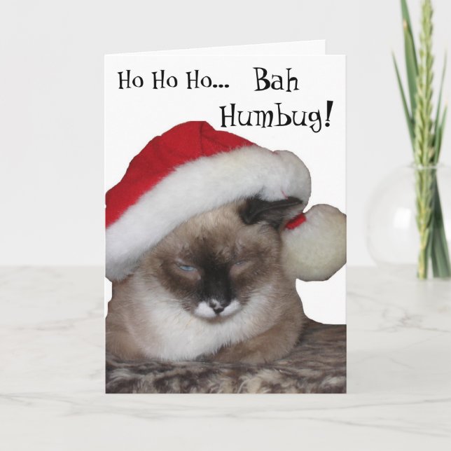 Cartes Pour Fêtes Annuelles Ho Ho Ho... Bah~Humbug ! (Devant)