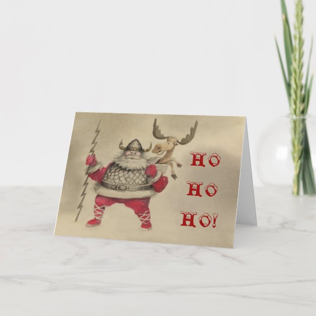 Cartes Pour Fêtes Annuelles HO HO HO ! - Customisé (Devant)