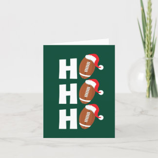 Cartes Pour Fêtes Annuelles Ho Ho Ho Football | Humour de la saison de Noël dr