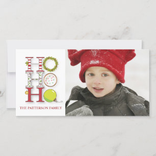 Cartes Pour Fêtes Annuelles HO HO HO Gênes de Noël