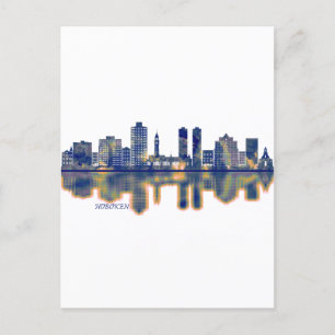 Cartes Pour Fêtes Annuelles Hoboken Skyline