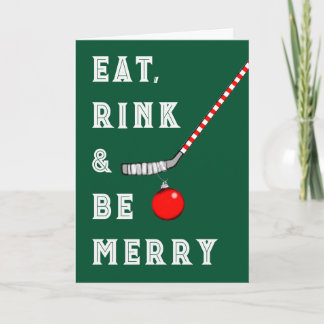 Cartes Pour Fêtes Annuelles Hockey Christmas