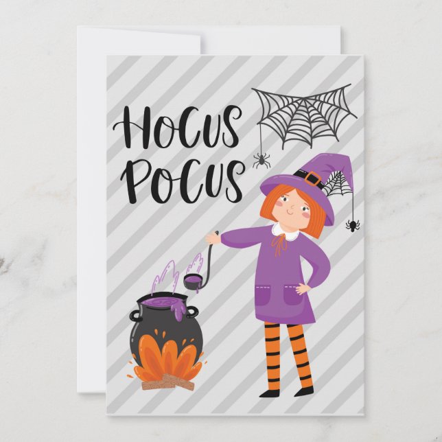 Cartes Pour Fêtes Annuelles Hocus Pocus (Devant)