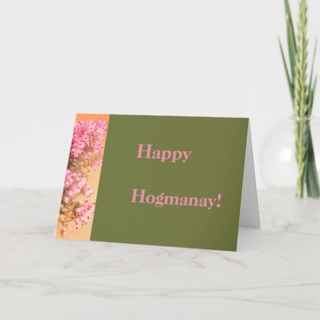 Cartes Pour Fêtes Annuelles Hogmanay heureux ! (Devant)