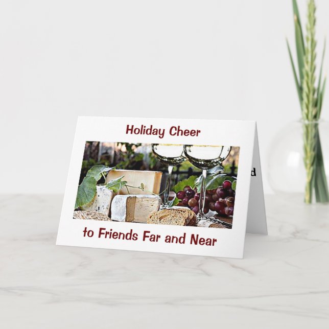 CARTES POUR FÊTES ANNUELLES HOLIDAY CHEER=AMIS LOR ET PROCHE (Devant)