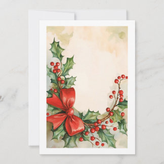 Cartes Pour Fêtes Annuelles Holiday Cheer in Watercolor