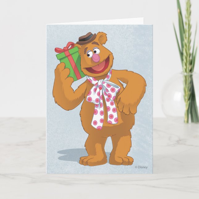 Cartes Pour Fêtes Annuelles Holiday Fozzie the Bear (Devant)