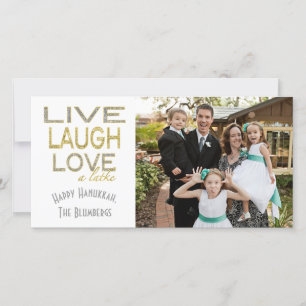 Cartes Pour Fêtes Annuelles Holiday Hanukkah Card "Love a Latke" Photo