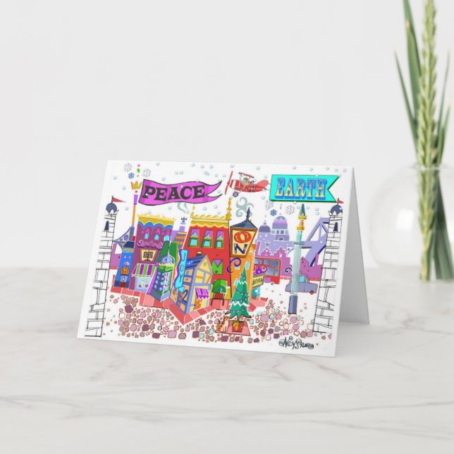 Cartes Pour Fêtes Annuelles Holiday lane (Devant)