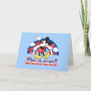 Cartes Pour Fêtes Annuelles Holiday Mickey   Arc-en-ciel patriotique