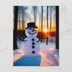 Cartes Pour Fêtes Annuelles Holiday Snowman