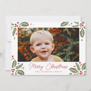 Cartes Pour Fêtes Annuelles Holly Berry Corners Photo