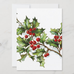 Cartes Pour Fêtes Annuelles HollyBerries 002