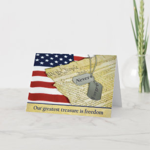 Cartes Pour Fêtes Annuelles Hommage patriotique