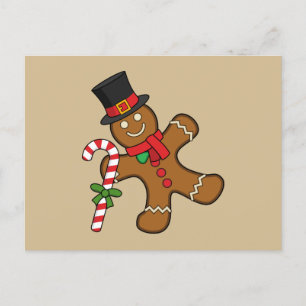 Cartes Pour Fêtes Annuelles Homme de pain d'épice