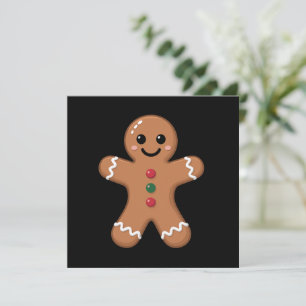 Cartes Pour Fêtes Annuelles Homme en pain d'épices Noël Biscuit Cuisson Fêtes 