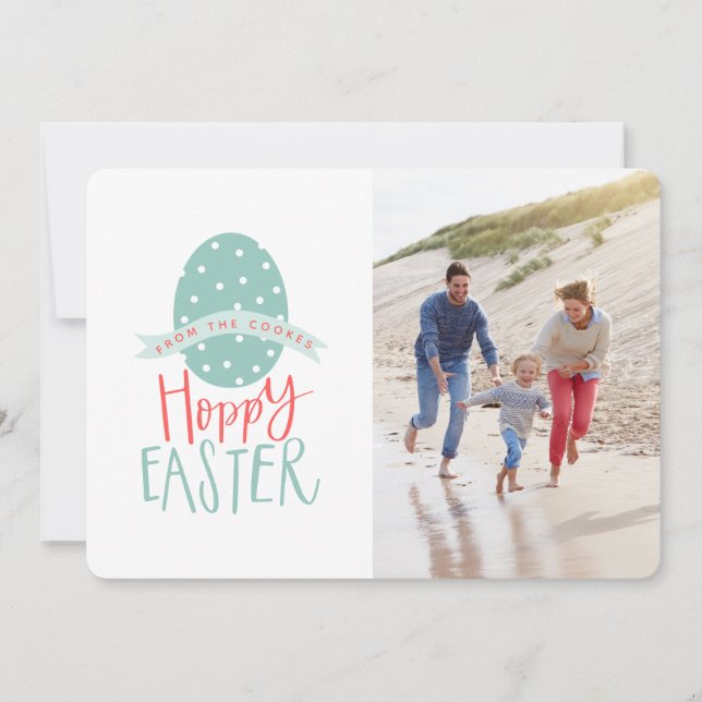 CARTES POUR FÊTES ANNUELLES HOPPY EASTER (Devant)