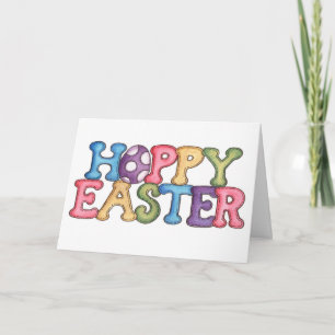 CARTES POUR FÊTES ANNUELLES "HOPPY" EASTER WISHES FILLED WITH LOVE