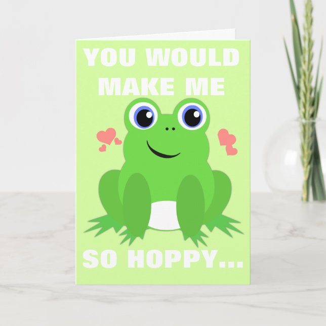Cartes Pour Fêtes Annuelles Hoppy Valentine (Devant)