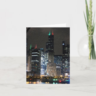 Cartes Pour Fêtes Annuelles Horizon de Chicago chez Christmans