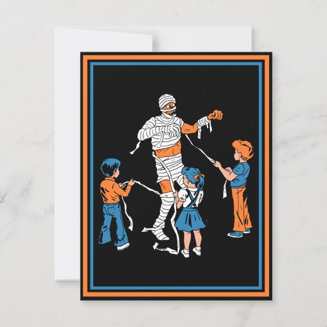 Cartes Pour Fêtes Annuelles Horreur maman avec enfants (Devant)