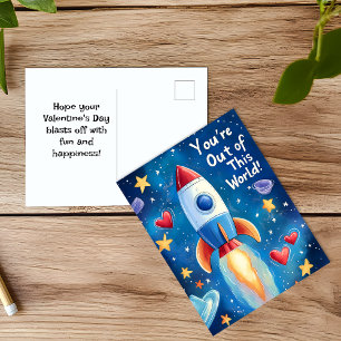 Cartes Pour Fêtes Annuelles Hors de ce monde Enfants Saint-Valentin