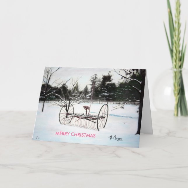 CARTES POUR FÊTES ANNUELLES HORS DE LA FERME, JOYEZ NOËL (Devant)