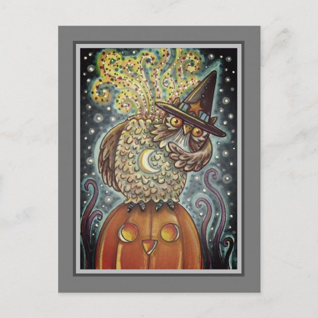 CARTES POUR FÊTES ANNUELLES HORSEMAN OWL SANS TÊTE, OISEAU COUCHANT (Devant)