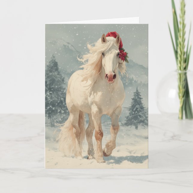 Cartes Pour Fêtes Annuelles  Horsey Christmas Greeting Card  (Devant)