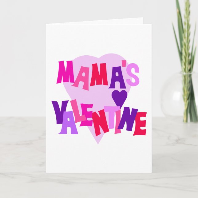 Cartes Pour Fêtes Annuelles Hot Colors Mamma's Valentine (Devant)