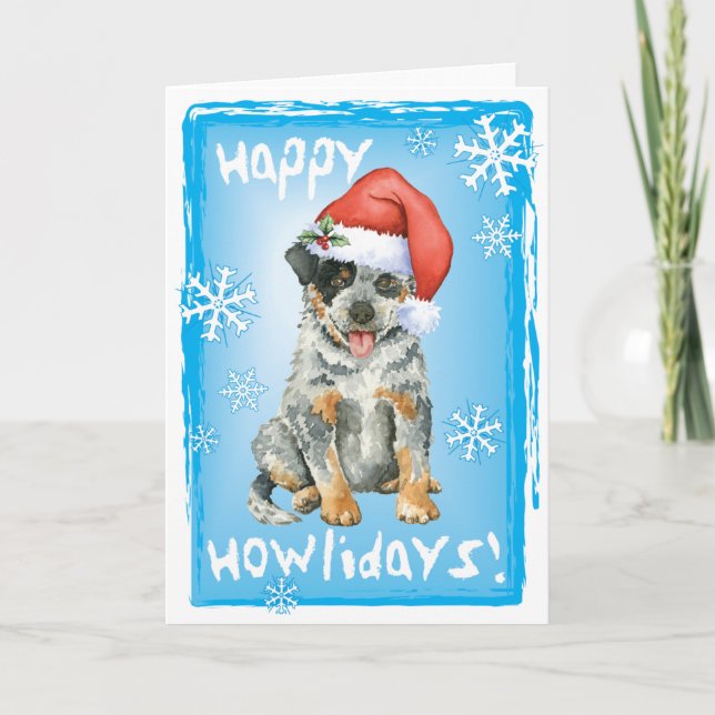 Cartes Pour Fêtes Annuelles Howliday heureux ACD (Devant)