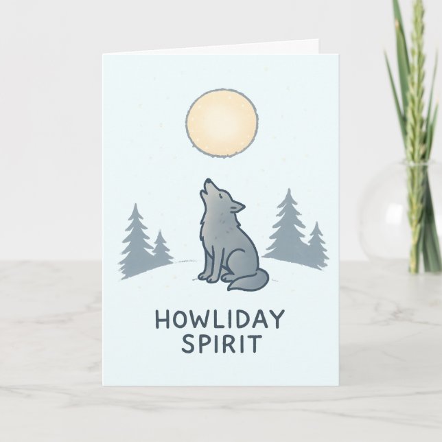Cartes Pour Fêtes Annuelles Howliday Spirit - Funny Christmas Card (Devant)
