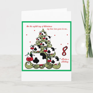 Cartes Pour Fêtes Annuelles Huitième jour de Noël