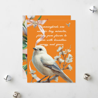 CARTES POUR FÊTES ANNUELLES HUMMINGBIRDS