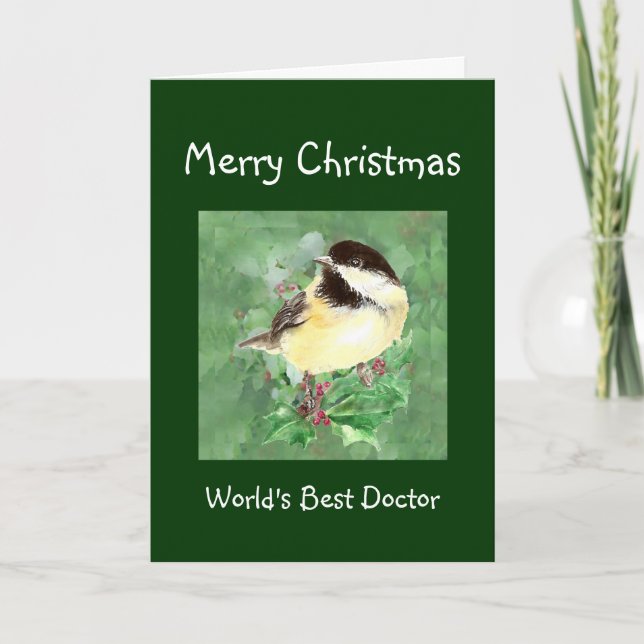 Cartes Pour Fêtes Annuelles Humour de Noël Meilleur docteur au monde (Devant)