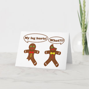 Cartes Pour Fêtes Annuelles Humour de pain d'épice