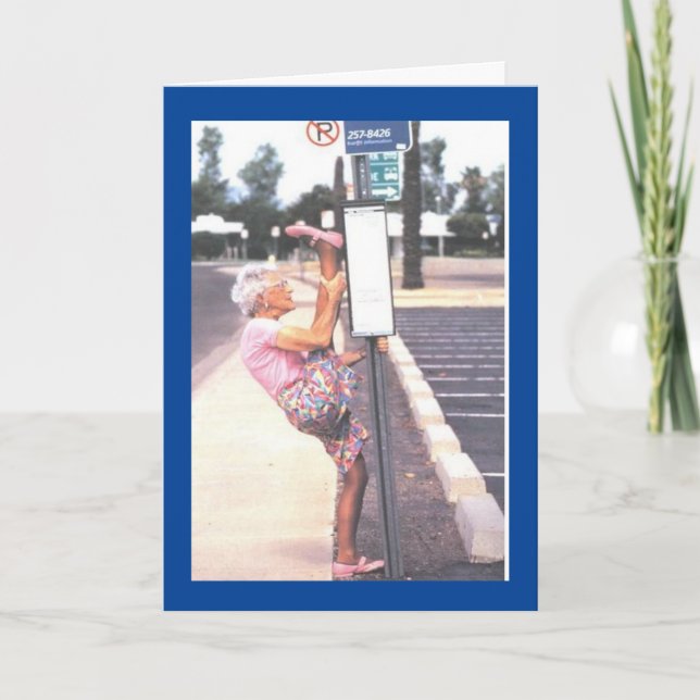 Cartes Pour Fêtes Annuelles Humour de remplacement de la hanche (Devant)