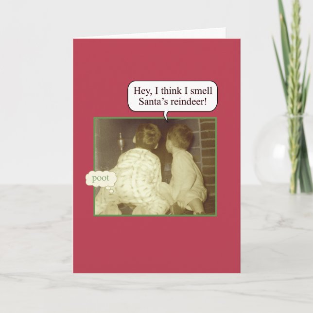 Cartes Pour Fêtes Annuelles Humour de vacances (Devant)