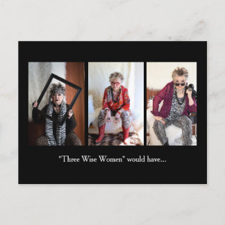Cartes Pour Fêtes Annuelles Humour des fêtes de Noël avec 3 sages femmes