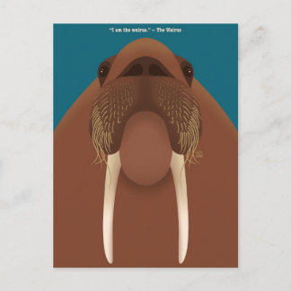 Cartes Pour Fêtes Annuelles I am the Walrus Postcards