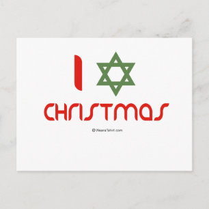 Cartes Pour Fêtes Annuelles I Hanoukka vert Noël